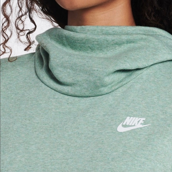 NWT • Nike Woman’s Sportswear Club Fleece Pull Over Hoodie in Jade • Sz Smal - Picture 2 of 12